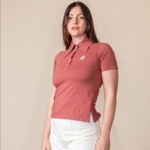 Big bud press clay red polo in XXS